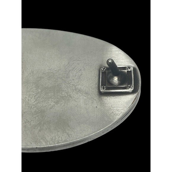 Mickey Gilley Belt Buckle Silver Color 1989-2014 Branson Missouri Discontinued - Picture 7 of 10